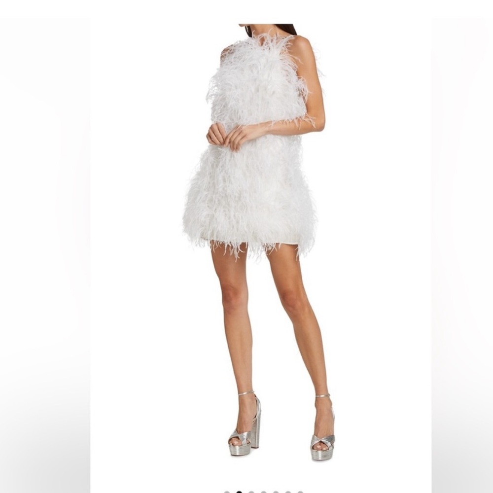 White Cult Gaia Shannon Feather Dress